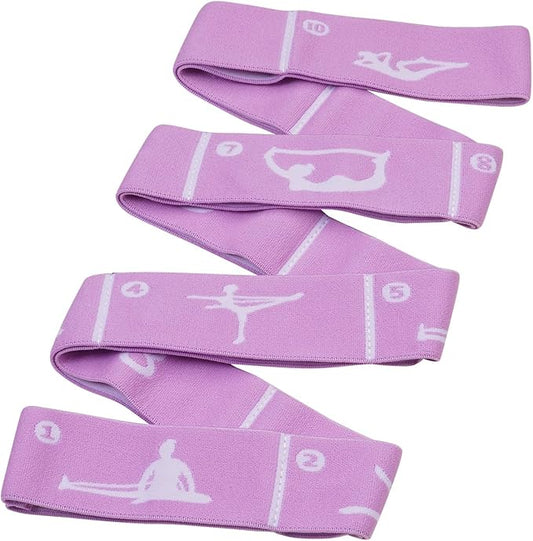 Multi-Functional Slimming Resistance Bands Yoga Straps Elastic Stretching Band 10/12 Loops for Pilates, Latin Training, Dance, Gymnastics, Fitness, Ballet and Physical Therapy - Bloomnest