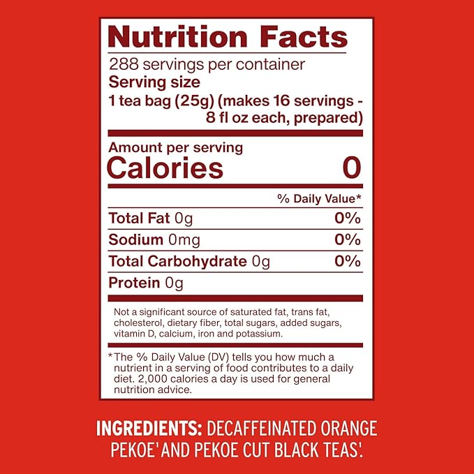 Luzianne Unsweetened Decaffeinated Iced Tea Bags, Gallon Size, 18ct Box, (Pack of 4) - Bloomnest