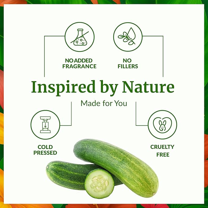 SVA Cucumber Seed Oil - 4 Fl Oz – 100% Natural Cold Pressed Cucumber Oil - for Face, Skin Care, Hair Care, Scalp Massage & Body Massage – Carrier Oil with Dropper - Bloomnest