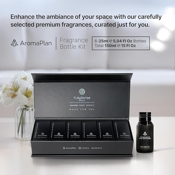 AromaPlan Home Luxury Scents, Hotel Premium Collection Set- 5 Star Hotel Collection- Natural, Non-Toxic Cold Air Diffuser Oil - Gift Ready, Diffuser Oils Scent (6 Pack/ 0.85 fl.oz (25 ml) - Bloomnest