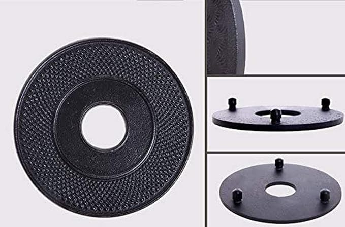 HwaGui Cast Iron Teapot Trivet with Rubber Pegs for Kitchen Or Dining Table, 5.5 Inch-Black - Bloomnest