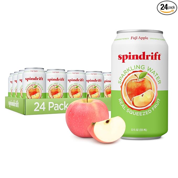 Spindrift Fuji Apple Can 12 Ounce (Pack of 24) - Bloomnest