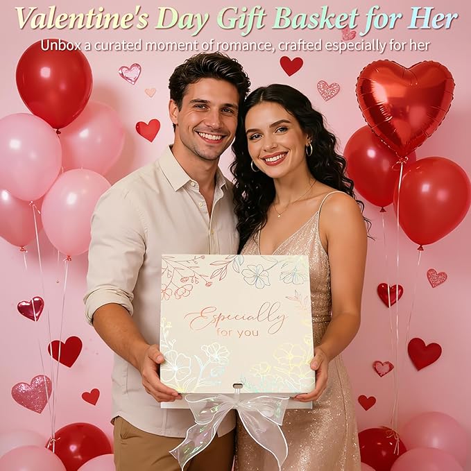 Spa Gifts for Women Bath Gift Set, Honey & Almond Milk Relaxing Spa Gift Baskets Home Bath Self Care Kit Care Package Thank You Birthday Valentines Day Gifts for Her Women Mom Friend Sister Teen Girl