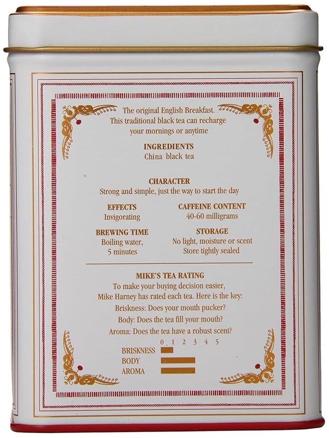 Harney & Sons Black Tea, English Breakfast, 20 Sachets - Bloomnest
