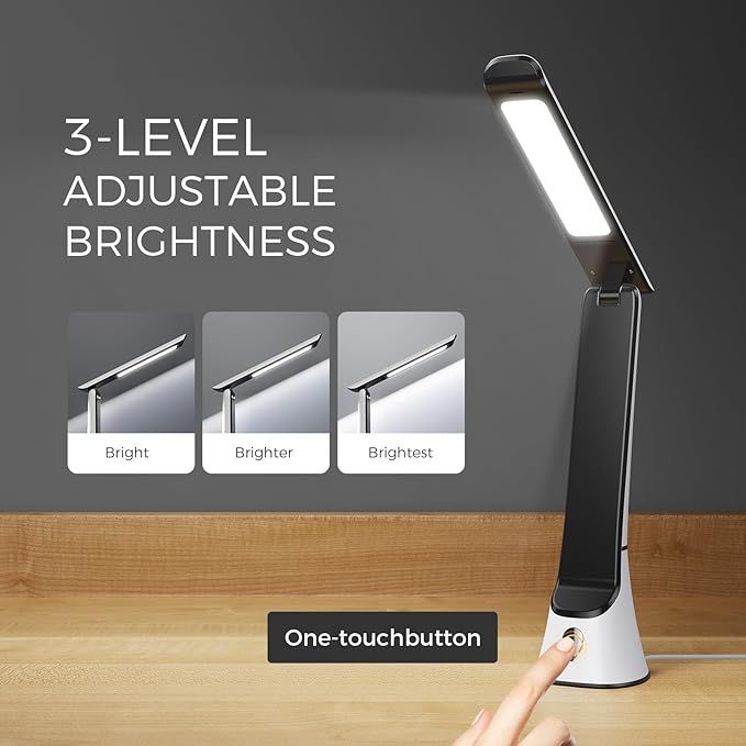 Light Therapy Lamp, 10000 LUX UV-Free LED Sunlight, Full Spectrum Mood Light With Touch Control and Night Light Function for Work, Office, Home - White - Bloomnest