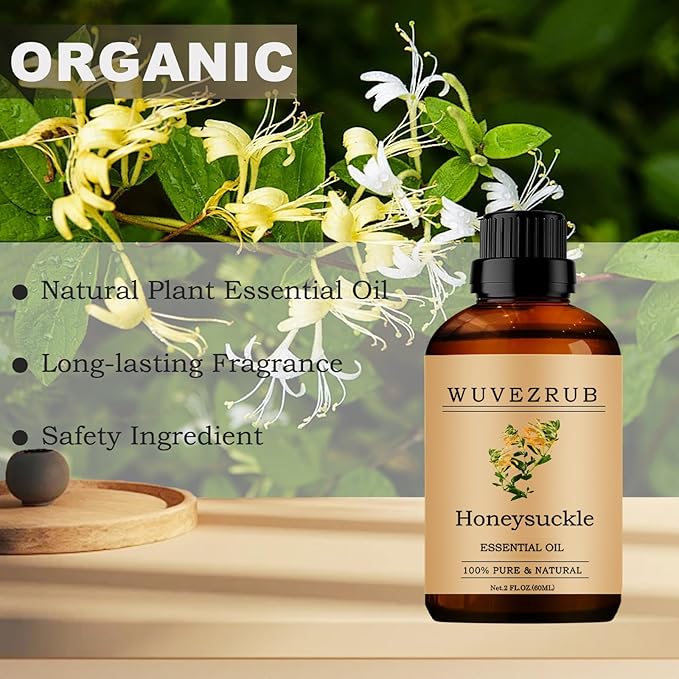 Honeysuckle Essential Oils, 60ML Pure and Natural Essential Oil for Aromatherapy Diffuser - Honeysuckle /2 Fl Oz - Bloomnest