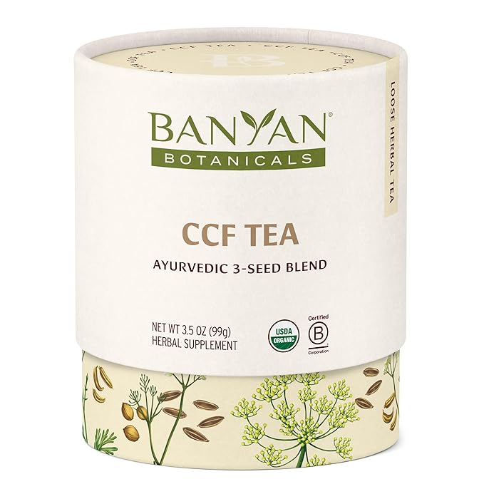 Banyan Botanicals CCF Tea (Cumin, Coriander, Fennel) – Organic Digestion Tea – Traditional Ayurvedic Detox For Supporting Digestion & Gentle Cleansing – 3.5 oz – Non-GMO Sustainably Sourced Vegan - Bloomnest