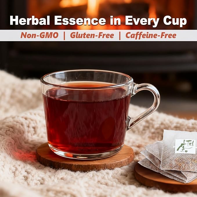 TEARELAE - Rooibos Tea Bags, 40 Count - Premium Natural Rooibos Red Tea - Caffeine-Free Herbal Tea from South Africa - Non-GMO - Perfect for Relaxation & Comfort - Bloomnest