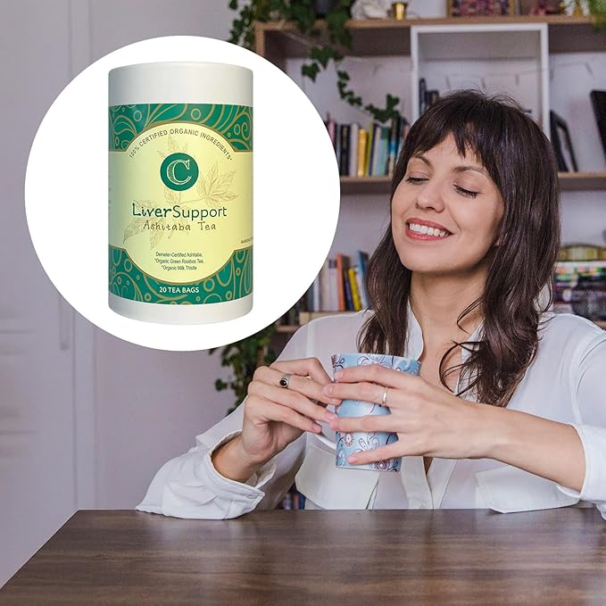 Dr. Cowan’s Garden Organic Ashitaba Herbal Tea, 20 Tea Bags - Liver Detox Rooibos Tea Bags with Milk Thistle, Calming Liver Support & Cleanse for Health and Well-Being, Ashitaba Herbs Grown in the USA - Bloomnest