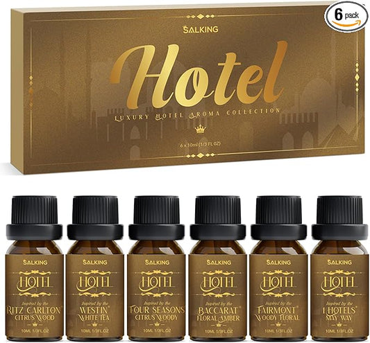 SALKING Hotel Diffuser Oil, Luxury Hotel Fragrance Oil Gift Set, Premium Essential Oil for Diffuser Inspired by The Most Popular 5-Star Scents, Holiday Gifts - Bloomnest