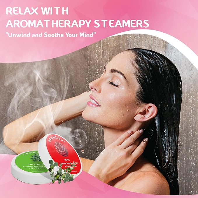 Shower Steamers Aromatherapy, Self Care Birthday Gifts for Women, 8 Pack Stocking Stuffers Christmas Gifts for Mom Men Teen Girls Adults, Stress Relief Shower Bombs - Bloomnest