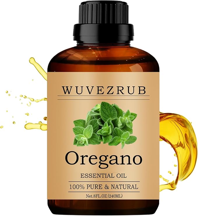 Oregano Essential Oils 240ML, 100% Pure and Natural Essential Oil for Aromatherapy Diffuser - 8 Fl Oz/Oregano WUVEZRUB