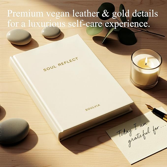 Guided Journal for Self-Discovery - 180 Undated Prompts for Gratitude, Healing, Personal Growth & Mindfulness - Wellness Journal for Emotional Clarity, Self Care & Mental Health Gift for Women & Men SOULVIA