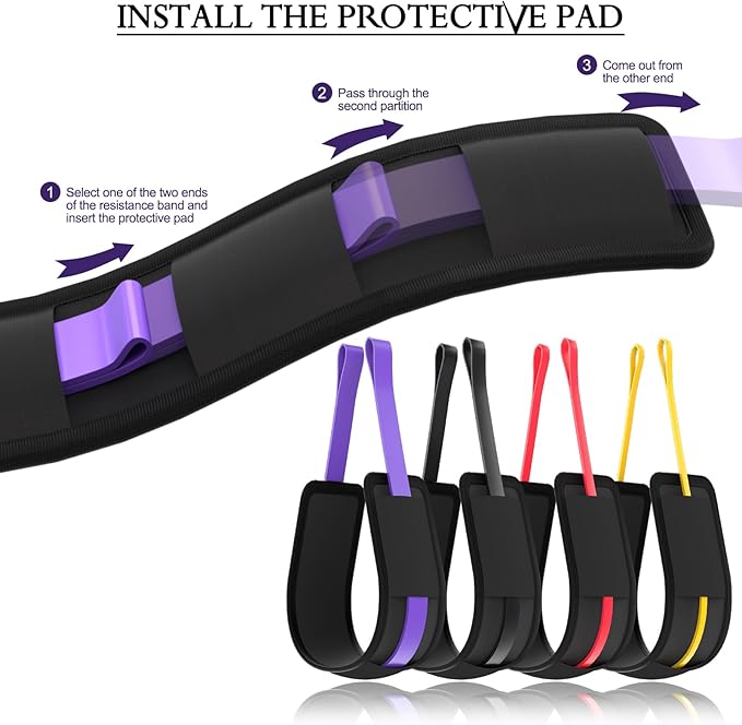 Ally Peaks Pull Up Assistance Bands，Heavy Duty Resistance Band for Pull Up Bar，Adjustable Weight/Size with Fabric Feet/Knee Rest Pull up bands,Up to 410lbs Assistance，resistance bands and assist bands - Bloomnest