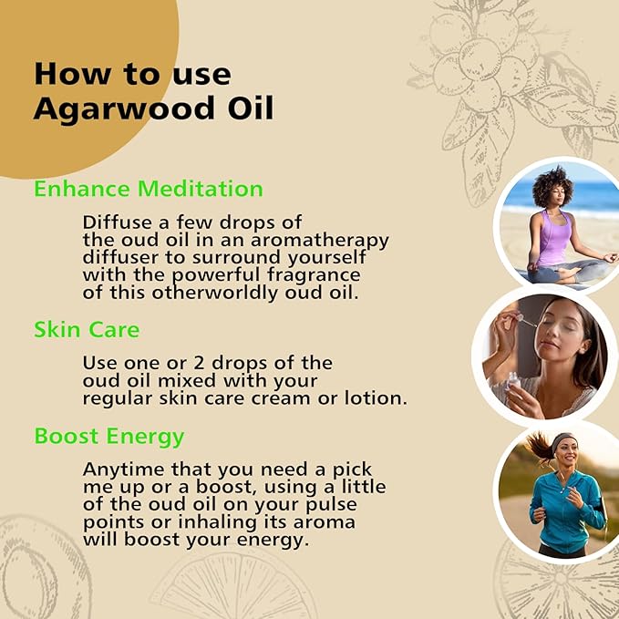 Agarwood Sandalwood Essential Oils for Perfume Candles Soaps Yoga Meditation Massage Diffuser - 2 OZ, Pack of 2 - Bloomnest