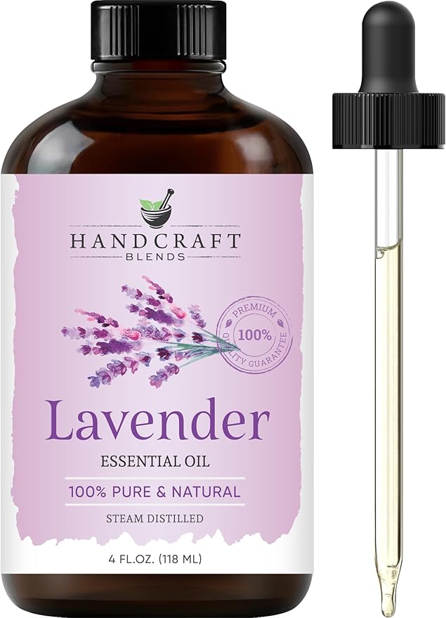 Handcraft Blends Lavender Essential Oil – Huge 4 Fl Oz – 100% Pure and Natural – Premium Grade Essential Oil for Diffuser and Aromatherapy, Skin, Massage, Candle and Soap Making Fragrance - Bloomnest