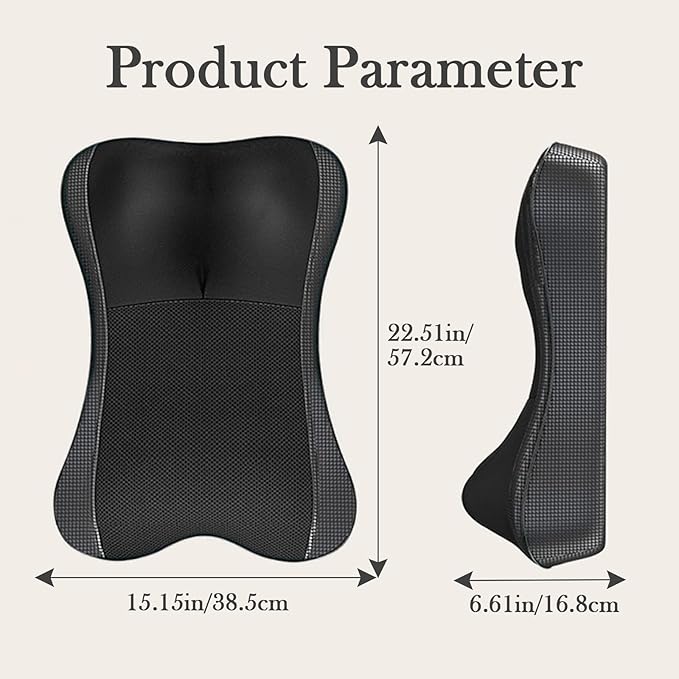 Back Massager with Heat, Shiatsu Neck and Back Massager for Pain Relief Deep Tissue, 3D Deep Kneading Cushion Massage for Neck Shoulder Legs, Suitable for Office and Home, Gifts for Men Women - Bloomnest