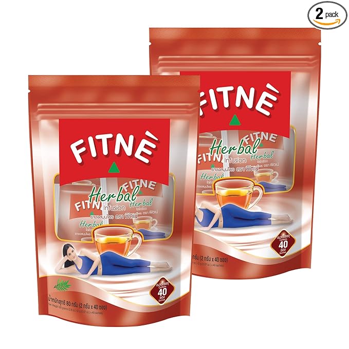 FITNÈ Original Herbal Tea Senna Infusion Healthy Wellness Beverage Natural Gentle Detox Cleanse No Calories Caffeine Free, 80 Tea Bags - Bloomnest
