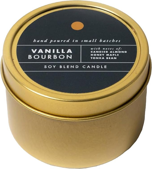 ScentAir Tin Candle - 3 oz. Soy Wax Blend Candle Hand Poured in Small Batches, Up to 20-Hour Burn Time, Seasonal Holiday Scent, Vanilla Bourbon - Bloomnest