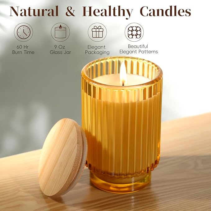 Vanilla Cupcake Scented Candle for Diwali, Over 70 Hours Burning Soy Jar Candle for Home Scented, Aromatherapy Scented Candle Ideal for Creating Relaxing Ambience & Holiday Gifting - Bloomnest