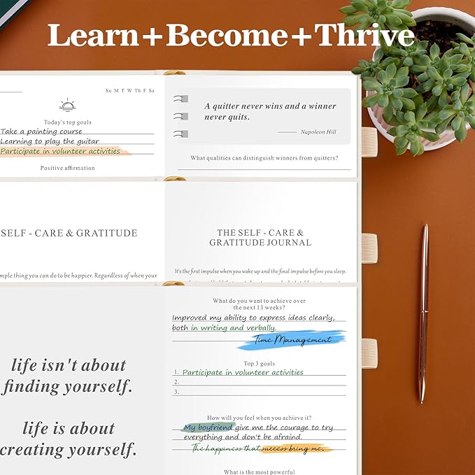 5 MINUTES A DAY Self-Care Journal – 91 Days Daily Reflection Notebook – Mental Health Journal, Anxiety & Guided Journal for Women & Men, Meditation & Mood Log, A5 (Beige) 5MINUTESADAY