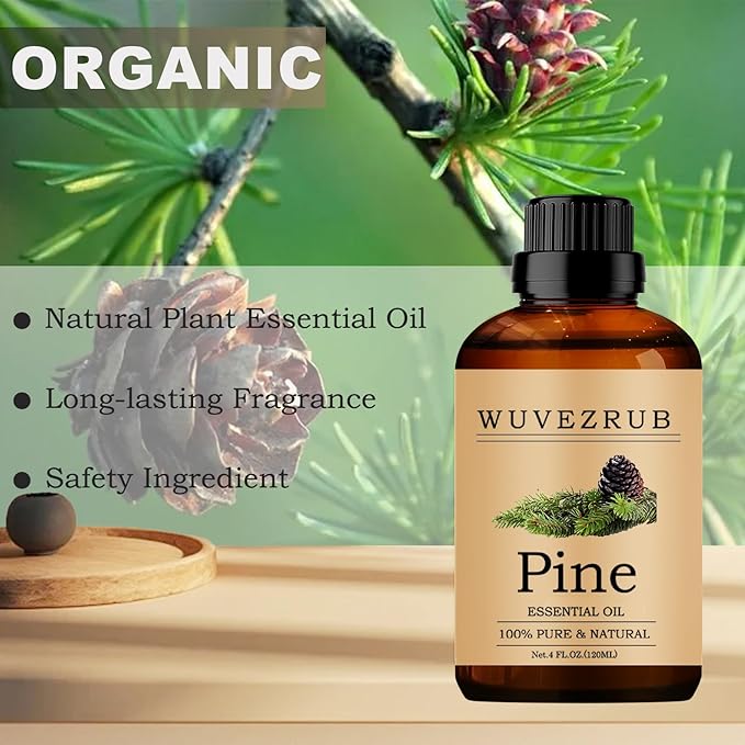 Pine Essential Oil, 120ML Pure and Natural for Aromatherapy Diffuser - 4 Fl Oz - Bloomnest