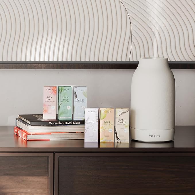 Vitruvi Sleep Scent Refill for Air Diffuser – Calming Essential Oil Blend for Bedtime – Waterless Diffusing Compatible Only with Vitruvi Air Waterless Diffuser | 01 Fl Oz. (Pack of 1) - Bloomnest