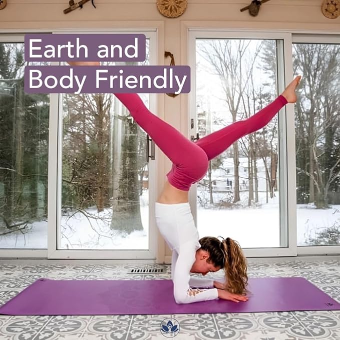 Clever Yoga Liquid Balance Thick Yoga Mat - Pro Exercise Yoga Mat with Non-Slip Surface for Home Gym, Earth-Friendly & Recyclable Pilates and Workout Pad Women & Men, 4.5 mm - Bloomnest