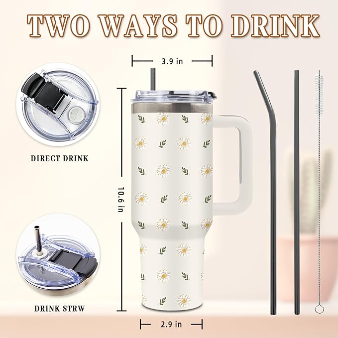 DUUV Christian Gifts for Women, Inspirational Religious Gifts for Mom Wife Sister, Christian Tumblers for Women 40 Oz, Faith Jesus Spiritual God Bible Verse Gift for Birthday, 1PCS - Bloomnest
