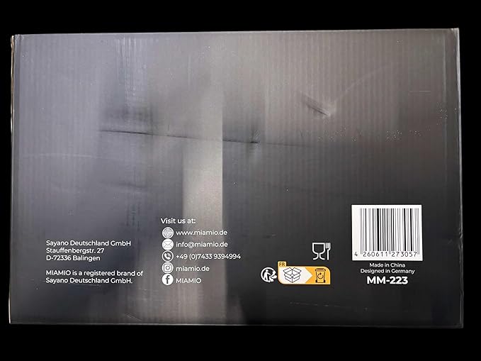 MIAMIO – 34 Oz Ceramic Tea Pot Set with Infuser and Cups/Tea Strainer, 4 Ceramic Tea Mugs (10 Oz), Bamboo Saucers/Handle for Home and Office (Black) - Bloomnest