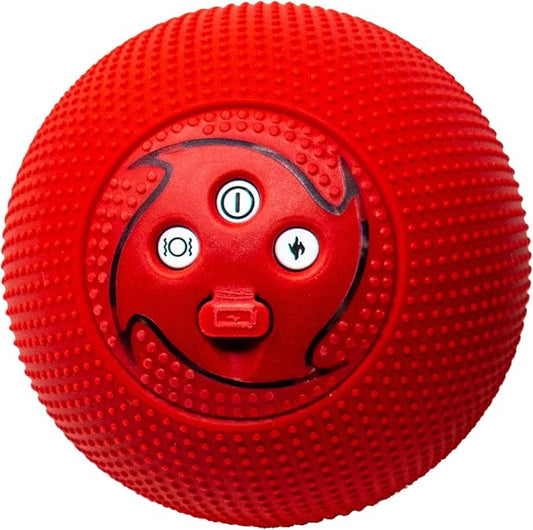 MyoStorm Mini Meteor Heating Vibrating Massage Ball Roller for Muscle Recovery Therapy and Pain Relief + 4 Speed Vibration, Portable - Bloomnest