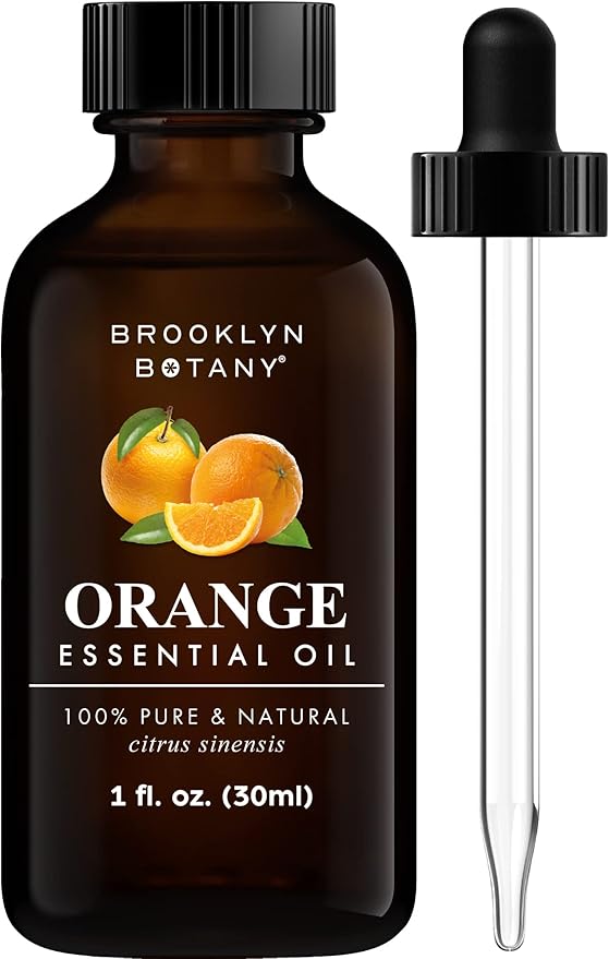 Brooklyn Botany Sweet Orange Essential Oil - 100% Pure and Natural - Premium Grade Oil with Dropper - for Aromatherapy and Diffuser - 1 Fl Oz - Bloomnest
