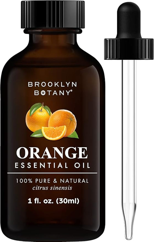 Brooklyn Botany Sweet Orange Essential Oil - 100% Pure and Natural - Premium Grade Oil with Dropper - for Aromatherapy and Diffuser - 1 Fl Oz - Bloomnest