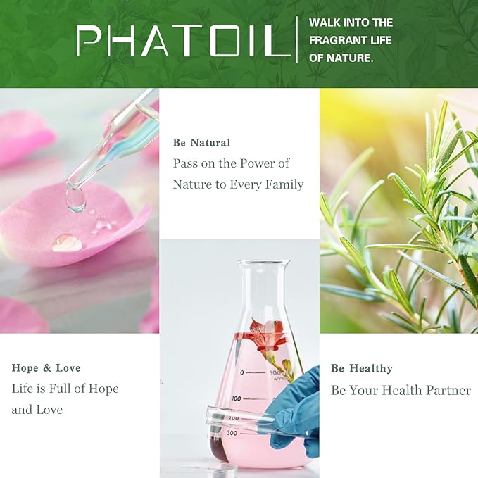 Oregano 1.01fl.oz Essential Oil, PHATOIL Pure Aromatherapy Oils for Diffuser, Humidifier, Perfect for DIY Soap, Candle, Bath Bombs Making(30ml) PHATOIL
