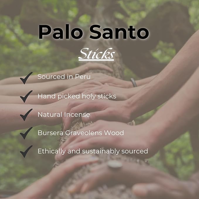 Ancient VEDA Palo Santo Sticks Premium Grade from Peru | Sacred Wood for Smudging, Meditation, Cleansing & Yoga (Blessings Kit) AncientVeda