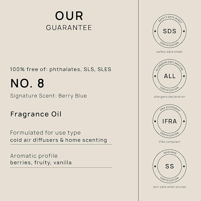 VINEVIDA [128 Fl Oz] Berry Blue Fragrance Oil for Cold Air Diffusers, Essential Oils for Diffuser Oil Refill & Air Freshener Room Spray - Bloomnest