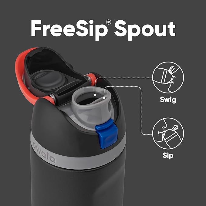 Owala Star Wars FreeSip Insulated Stainless Steel Water Bottle with Straw for Sports and Travel, BPA-Free, 24-Ounce, Darth Vader Owala
