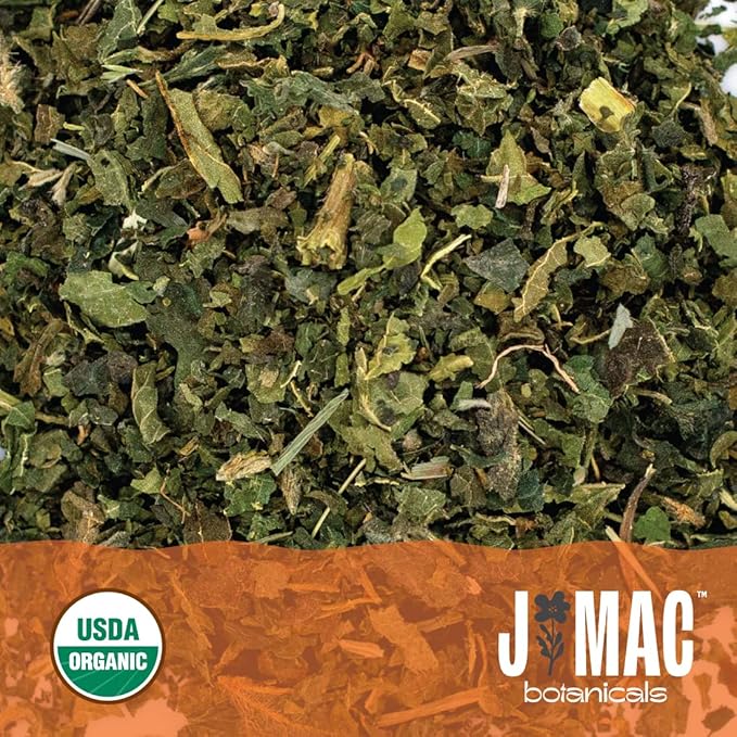 J MAC BOTANICALS Organic Nettle Leaf Herbal Tea 4 oz, 50+ Cups, Certified USDA Organic, Dried stinging nettle tea, Urtica dioica - Bloomnest