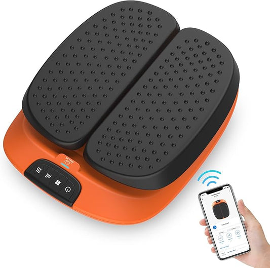 Snailax Vibration Foot Massager with Heat, App Control, Adjustable Vibration Electric Foot Massager Machine for Circulation, Plantar Fasciitis, Pain, Remote Control - Bloomnest