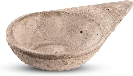 Sagrada Madre Incense Burner, Triangular Sahumador - Hand-Carved Cement Incense Holder, Ash Catcher for Sticks, Cones, Bombs & Smudges - 1 Piece, Perfect for Smudging, Yoga, and Meditation Accessories - Bloomnest