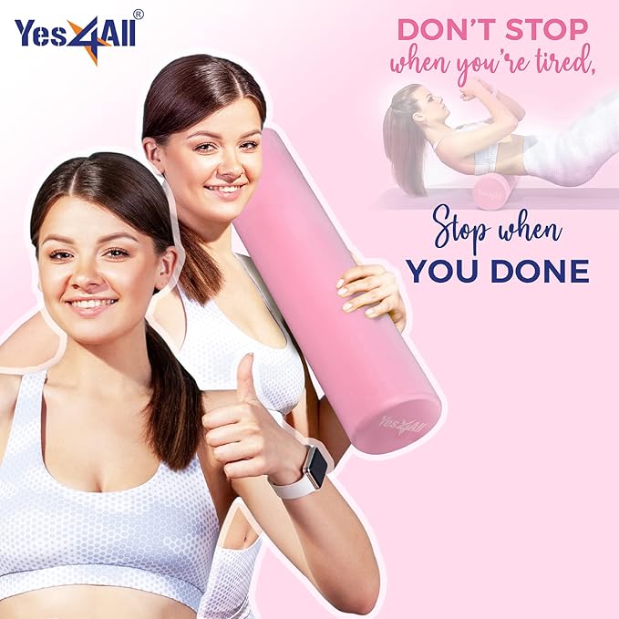 Yes4All EVA Firm Foam Roller for Back - Round Back Roller for Exercise, Yoga & Pilates 12/18/24/36 inch - Bloomnest