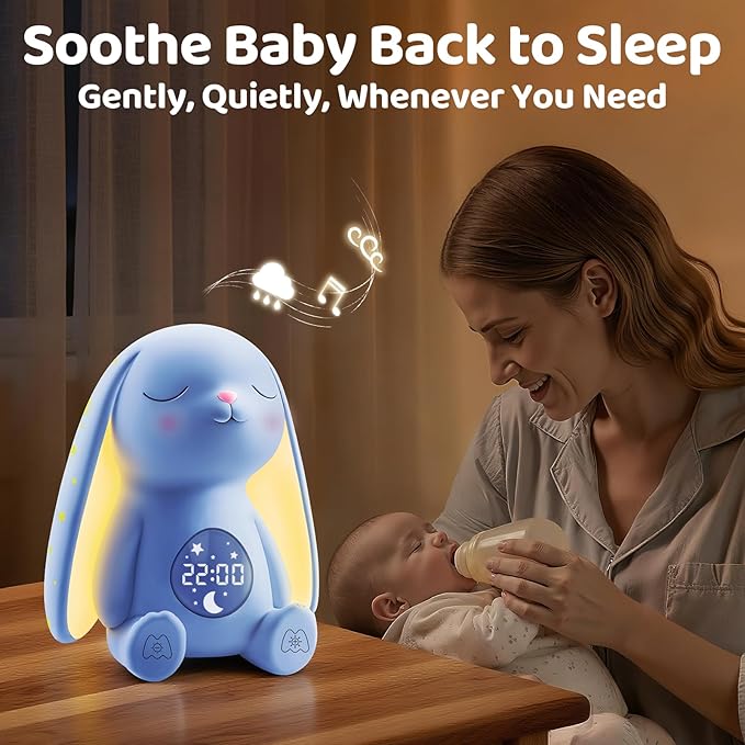 2025 Mom's Choice Awards | White Noise Sound Machine Baby - AI Cry Detection, Night Light, 100 Soothing Sounds, App Control, 150% Battery Life, 50% Faster Sleep, Newborn Essentials