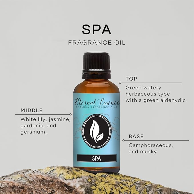Eternal Essence Oils Spa 30ml Premium Fragrance Oil - for Candle, Soap Making, Aromatherapy, Diffusers, Home Care, & Humidifiers EternalEssenceOils