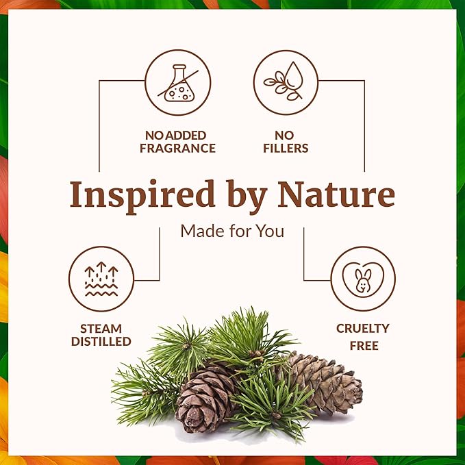 SVA Cedarwood Essential Oil – 4 Fl Oz – 100% Natural Cedar Cupressus Funebris Oil - for Diffuser, Hair Care, Face, Skin Care, Aromatherapy, Scalp and Body Massage, Soap and Candles - with Dropper - Bloomnest