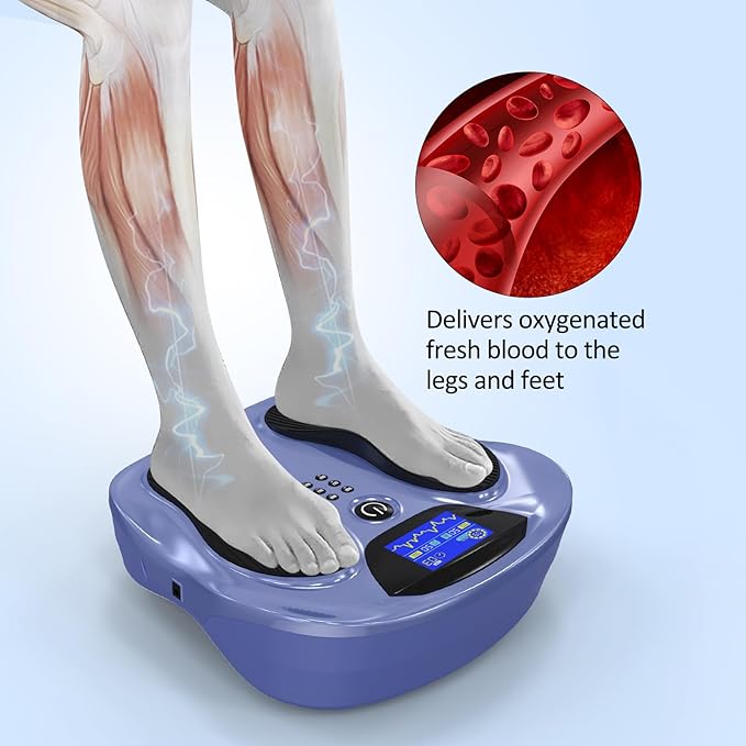 Creliver EMS Foot Stimulator Pro, EMS Foot Massager for Neuropathy with Ergonomic Sole, Neuropathy Pain Relief for Feet Circulation, Leg & Feet Massager with 8 Gel Pads, Tens Unit Muscle Stimulator - Bloomnest