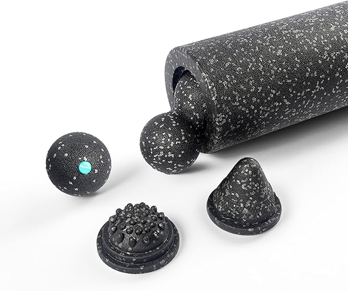 5-in-1 Foam Roller Set for Muscle Recovery – Includes Yoga Roller, Massage Ball, Peanut Ball, Cone, and Acupressure Disc – for Back, Legs, and Full Body Relief - Bloomnest