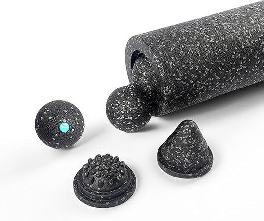 5-in-1 Foam Roller Set for Muscle Recovery – Includes Yoga Roller, Massage Ball, Peanut Ball, Cone, and Acupressure Disc – for Back, Legs, and Full Body Relief - Bloomnest