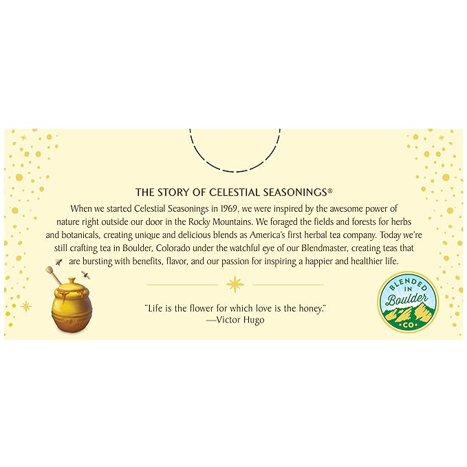 Celestial Seasonings Sleepytime Herbal Tea, Honey, Caffeine Free Sleep Tea, 20 Tea Bags Per Box (Pack of 6) - Bloomnest