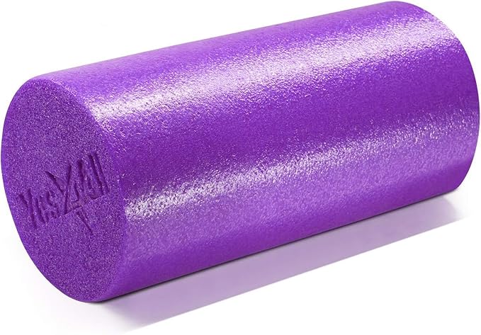 Yes4All Medium Firm Round PE Foam Roller 12, 18, 24, 36 Inches for Pilates, Yoga, Stretching, Balance & Core Exercises - Bloomnest