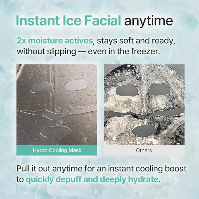 NDP Collagen Cica Cooling Hydro Mask – World’s First Freeze-Ready Hydrogel Face Mask with 55,000Da Vegan Collagen, Real Mugwort & Centella – Korean Mask for Sensitive Skin (36g x 4ea) - Bloomnest